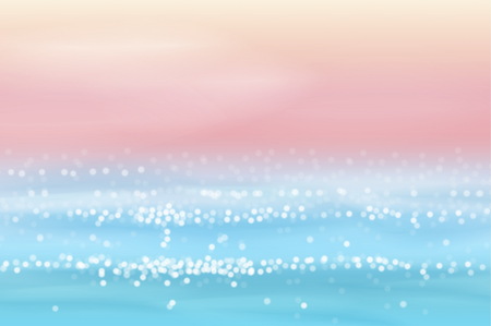 Sea view in realistic styleのイラスト素材