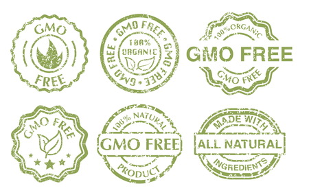 Gmo free signのイラスト素材