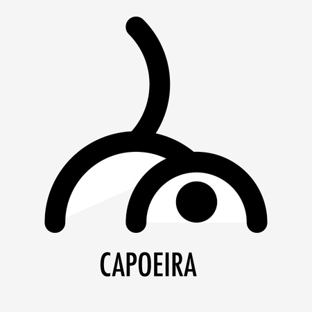 Capoeira abstract logoのイラスト素材
