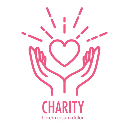 Logo template for charityのイラスト素材