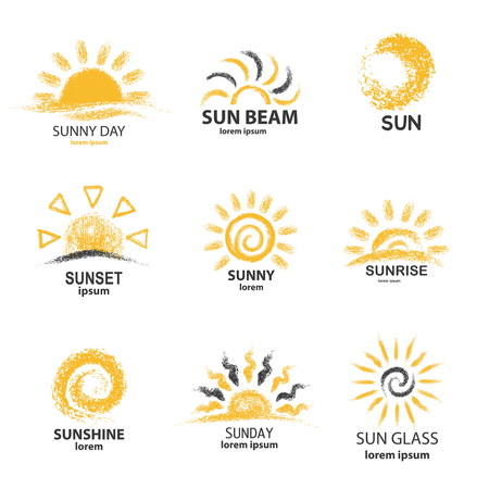 Template for sunny.のイラスト素材