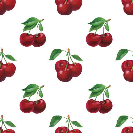 Cherry seamless pattern