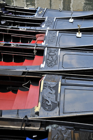 Venice gondolasのeditorial素材