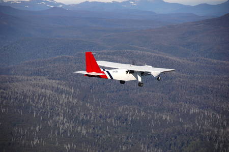 South Tasmania aerial view