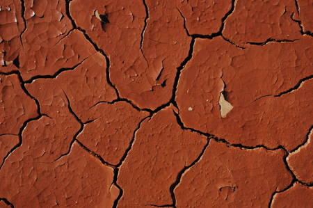dry soil in Rudall River area, Western Australiaの写真素材