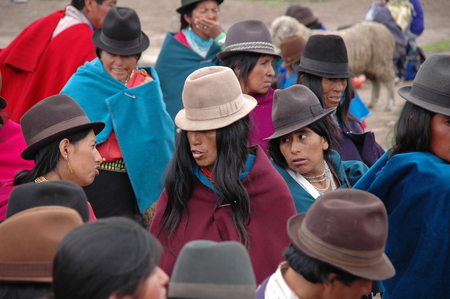 cattle market near Rio Bamba, Ecuadorのeditorial素材