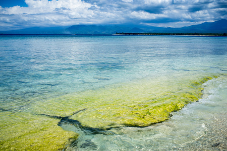 beautiful coastline on the island of Gili Meno, Lombok, Indonesia, Asiaの写真素材