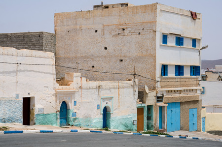 Art Deco Architecture, Sidi Ifni, Morocco, North Africaのeditorial素材