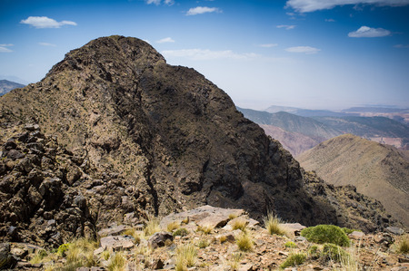 Toubkal National Park, High Atlas, Moroccoの写真素材