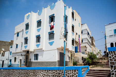 Art Deco Architecture, Sidi Ifni, Morocco, North Africaのeditorial素材