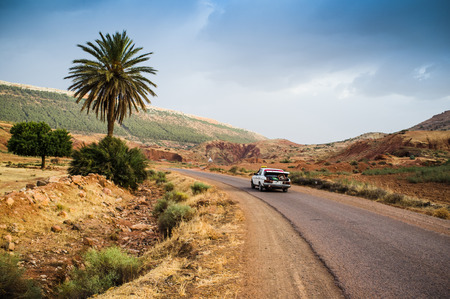 Toubkal National Park, High Atlas, Moroccoのeditorial素材