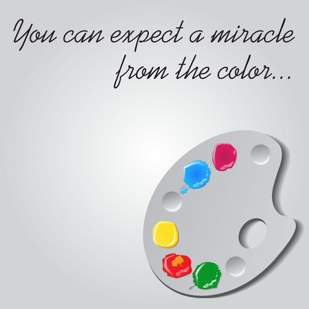 The palette with various coloursのイラスト素材