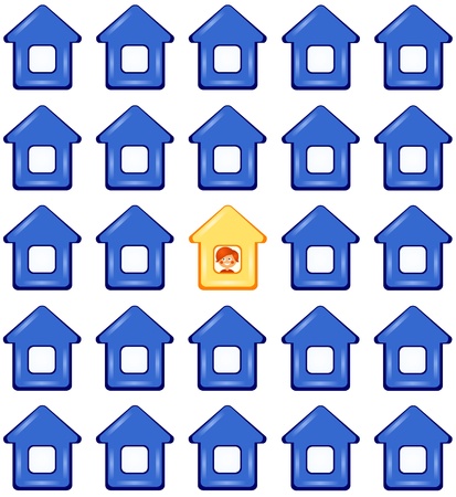 House choice. One of manyの写真素材