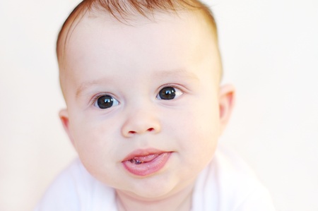 Portrait of the lovely babyの写真素材