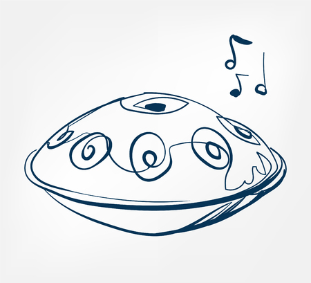 hang sketch line vector design outlineのイラスト素材