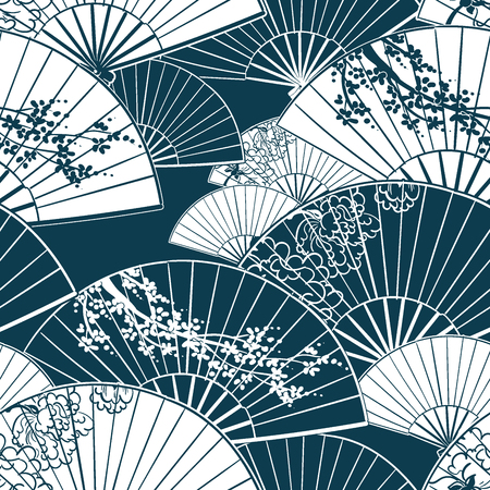 japanese traditional vector illustration fun pattern peonyのイラスト素材