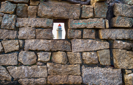 New lighthouse built by British government is located in Mamallapuram.の写真素材
