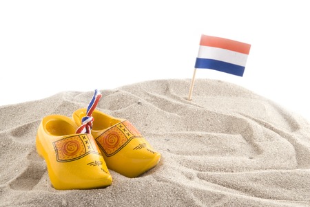 A concept of the beach in Hollandの写真素材