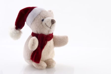 little cute christmas bearの写真素材
