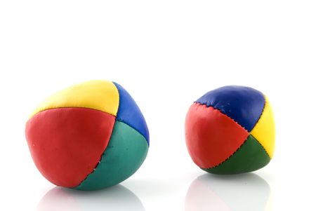 soft colored balls の写真素材