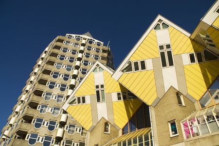 experimental cube housesの写真素材