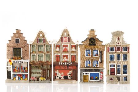 red light district in Amsterdamの写真素材