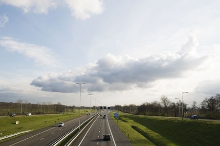traffic at the highway in Holland