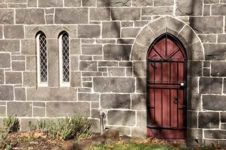 entrance from a castleの写真素材