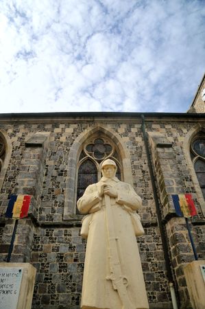 statue for memorial war in Normandyのeditorial素材