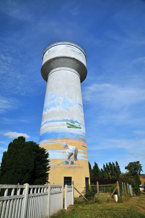 Water tower in Normandyの写真素材