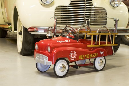 miniature red fire brigade