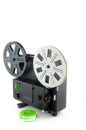 analogue projector and movie reelsの写真素材