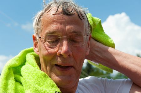 elderly senior sportsmanの写真素材