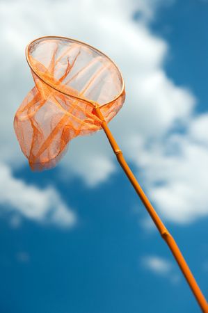 catching the butterflies or the fishesの写真素材