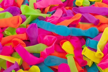 Many colorful balloons filled as a backgroundの写真素材