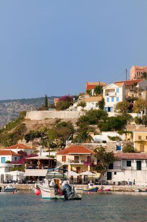 Assos at the peninsula on Kefalonia in Greece