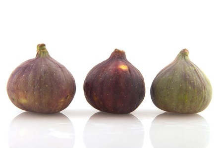 Figs fruit in the studio isolated over whiteの写真素材