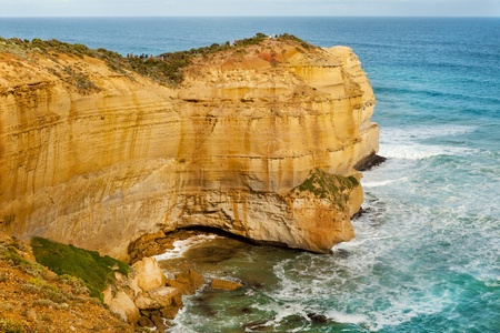 rough coast in Australia near the Great ocean roadの写真素材