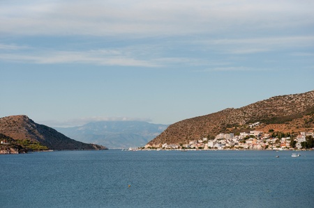 View in landscape at Nafplion on the Peloponnesos in Greeceの写真素材