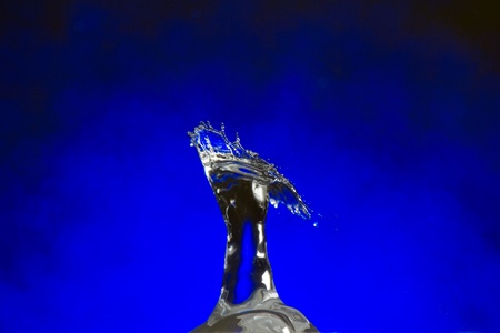 Abstract water splash by night