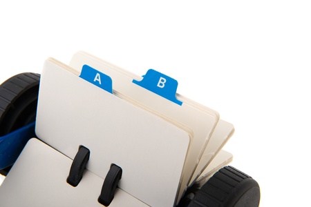 Detail of a card system with ABCの写真素材