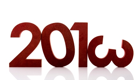 Year 2013 in ciphers isolated over white backgroundの写真素材