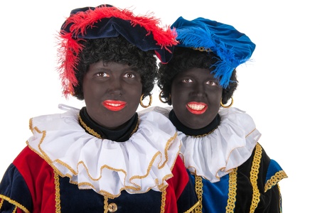 Dutch characters as black petes for typical Sinterklaas holidays in portraitの写真素材