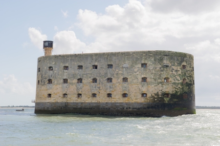 Fort Boyard in the middle of the sea in France