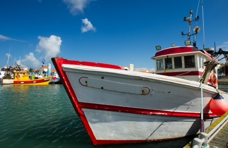Harbor in La Cotiniere at island d'Oleron in Franceの写真素材