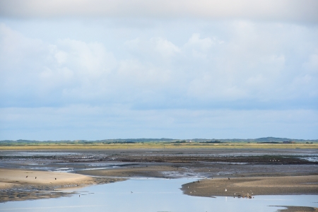 Wadden sea island Borkum at Germany
