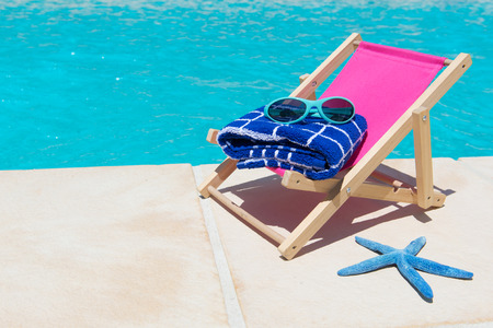 Swimming pool at the hotel of campingの写真素材