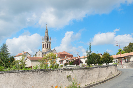 French village Villetoureix with church