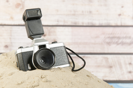Photo camera for travel around the world