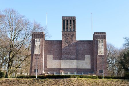 Amersfoort - Netherlands - february 22, 2018: Monument made bij the Belgians for saying thank you after world war I on february 22. 2018のeditorial素材